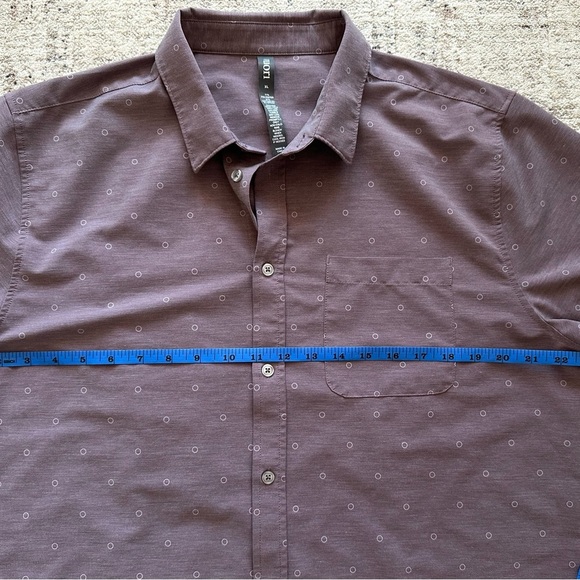 Vuori Men's Casual Button Down Shirt - Dark Brown - Picture 7 of 8